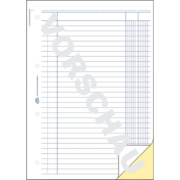 4004182017999 - Kolonnenbuch 2 Kolonnen selbstdurch- schreibend DIN A4 2 x 40 Blatt 4004182017999 AVERY Zweckform