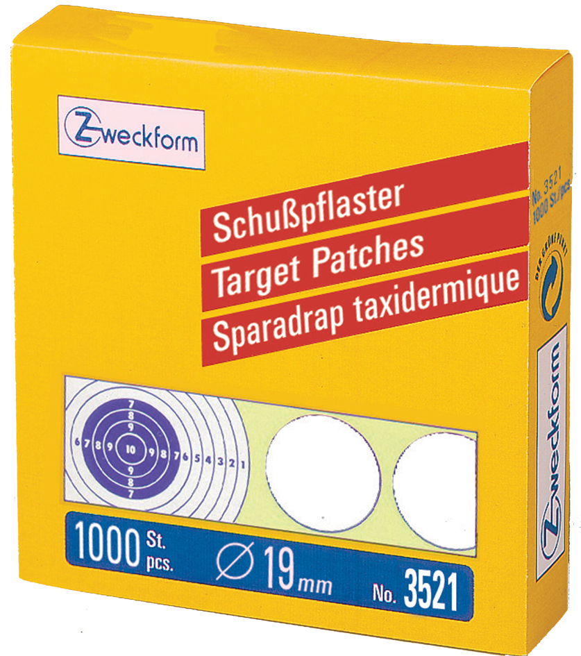 4004182035214 - 3521 Schusspflaster 19 mm 1 Rolle 1000 Etiketten weiß 4004182035214 1000 Stück