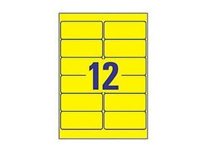 4004182061077 - L6107-20 Folien-Etiketten 991 x 423 mm Polyester-Folie Gelb 240 St Permanent haftend Farblaserdrucker Laserdrucker Farbkopierer Kopierer