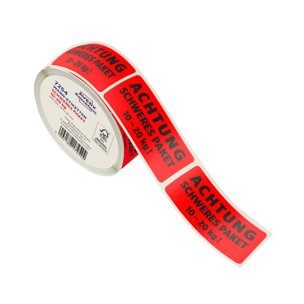 4004182172544 - 200 Warnetiketten rot »ACHTUNG SCHWERES PAKET 10-20 kg!« 1000 x 500 mm 4004182172544 - 200 Warnetiketten rot »ACHTUNG SCHWERES PAKET 10-20 kg!« 1000 x 500 mm