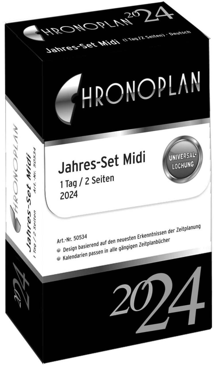 4004182505342 - CHRONOPLAN Kalendereinlage 2024 Jahres-Set Midi (96 x 172