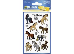 4004182567692 - Kid Tattoos 56769 Pferde 1Bog - Avery Zweckform