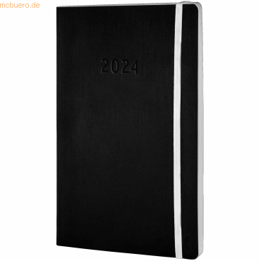 4004182650745 - Buchkalender Chronobook Softcover Black Edition A5 1 Woche 