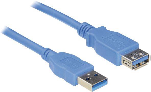 4004220002338 - Hapena USB-Verlängerung 18m USB3AAV2 USB 30 A-Stecker auf A-Kupplung blau