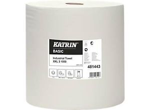 4004231481443 - Putzpapier KATRIN XXL3 3-lagig Tuchgröße ca 380 x 380 mm weiß 1 Rolle mit 1000 Tüchern