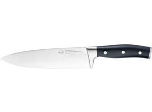 4004293121059 - Kochmesser RÖSLE Tradition Gr Gesamtlänge 34 cm Klingenlänge 20 cm silberfarben (silberfarben schwarz) Kochmesser Küchenmesser für Fleisch Fisch und Gemüse Klingenspezialstahl