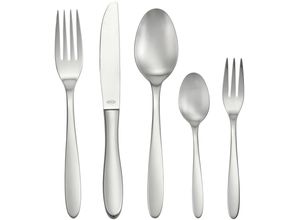 4004293137708 - Besteck-Set RÖSLE CULTURE Essbesteck-Sets Gr 30 tlg silberfarben Besteckgarnituren 30-teilig 6 Personen Edelstahl matt spülmaschinengeeignet