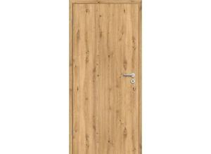 4004327670355 - Zimmertüren CPL Eiche aufrecht Röhrenspan DIN links 985 x 1985 cm