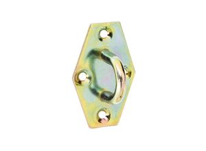 4004338316471 - Krampe auf Platte galvanisch gelb verzinkt