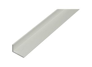 4004338473761 - ALBERTS Winkelprofil ungleichsch Alu silber elox LxBxHxS 1000 x 40 x 20 x 2 mm - silber