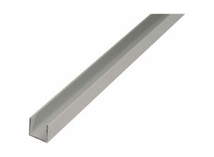 4004338473846 - ALBERTS U-Profil Alu silber elox LxBxHxS 1000 x 15 x 10 x 15 mm