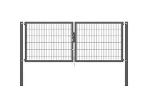 4004338637170 - Alberts Doppeltor Flexo Plus anthrazit 300 x 120 cm 4004338637170 - Alberts Doppeltor Flexo Plus anthrazit 300 x 120 cm