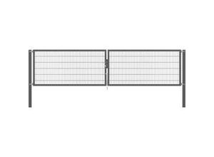 4004338637316 - Alberts Doppeltor Flexo Plus anthrazit 500 x 120 cm