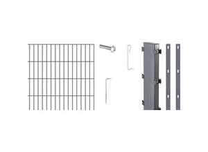 4004338646257 - Alberts Gabionen-Grundset Step2 200 x 100 cm anthrazit zE