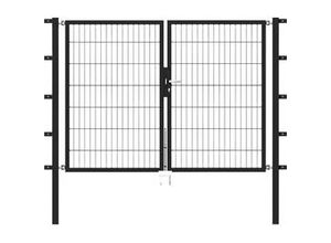 4004338648442 - Alberts Stabgitter Doppeltor Flexo 200 x 140 cm 6 5 6 anthrazit zE 4004338648442 - Alberts Stabgitter Doppeltor Flexo 200 x 140 cm 6 5 6 anthrazit zE