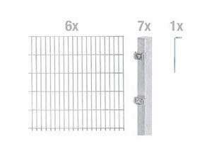 4004338651039 - Alberts Doppelstabmatten-Grundset 12 m 200 x 160 cm 6 5 6 feuerverzinkt