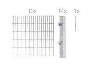 4004338653255 - Alberts Doppelstabmatten-Grundset 26 m 200 x 160 cm 6 5 6 feuerverzinkt