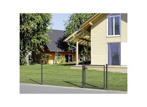 4004338677381 - Alberts Zaunpfosten inkl Klemmlasche 240 cm 60 x 40 mm anthrazit