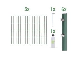 4004338689971 - Alberts Komplettset Doppelstabmatten 10 m 80 cm 6 5 6 grün