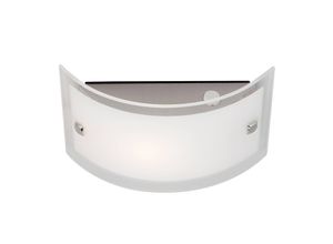 4004353002854 - BRILLIANT Lampe Elysee Wandleuchte edelstahl weiß 1x C35 E14 40W geeignet für Kerzenlampen (nicht enthalten) IP-Schutzart 21 - tropfwassergeschützt