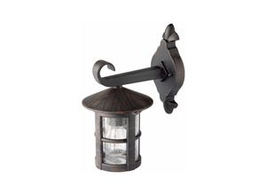 4004353078439 - BRILLIANT Lampe Jordy Außenwandleuchte hängend schwarz-rost-braun gewischt 1x A60 E27 60W geeignet für Normallampen (nicht enthalten) IP-Schutzart 44 - spritzwassergeschützt