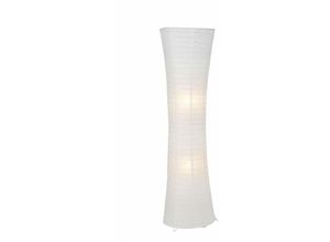 4004353183331 - Lampe Becca Standleuchte weiß 2x A60 E27 60W geeignet für Normallampen (nicht enthalten) Mit Fußschalter - weiß - Brilliant