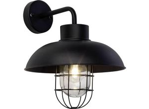 4004353256189 - BRILLIANT Lampe Portland Außenwandleuchte hängend schwarz 1x A60 E27 60W geeignet für Normallampen (nicht enthalten) IP-Schutzart 44 - spritzwassergeschützt