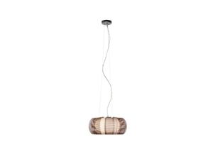 4004353284687 - BRILLIANT Lampe Relax Pendelleuchte 40cm bronze chrom 2x A60 E27 30W gf Normallampen n ent In der Höhe einstellbar   Kabel kürzbar Für LED-Leuchtmittel geeignet