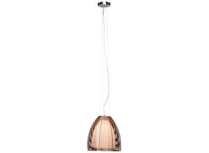 4004353294983 - BRILLIANT Lampe Relax Pendelleuchte 30cm bronze chrom 1x A60 E27 60W gf Normallampen n ent In der Höhe einstellbar   Kabel kürzbar Für LED-Leuchtmittel geeignet