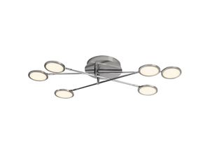 4004353333200 - Lampe Harlie led Wand- und Deckenleuchte 6flg nickel matt - Brilliant