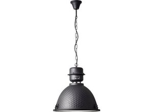 4004353338939 - Lampe Kiki Pendelleuchte 48cm schwarz korund 1x A60 E27 60W geeignet für Normallampen (nicht enthalten) Kette ist kürzbar - schwarz - Brilliant