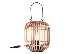 4004353357428 - BRILLIANT Lampe Woodrow Tischleuchte mit Tragegriff hellbraun 1x A60 E27 60W geeignet für Normallampen (nicht enthalten) Mit Schnurzwischenschalter