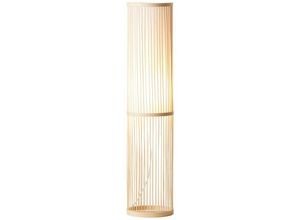 4004353358227 - BRILLIANT Lampe Nori Standleuchte 1flg natur weiß 1x A60 E27 40W geeignet für Normallampen (nicht enthalten) Mit Fußschalter