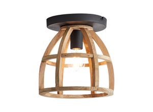 4004353364754 - BRILLIANT Lampe Matrix Nature Deckenleuchte 1flg antik holz schwarz korund 1x A60 E27 60W gf Normallampen n ent Für LED-Leuchtmittel geeignet Dimmbar bei Verwendung geeigneter Leuchtmitte