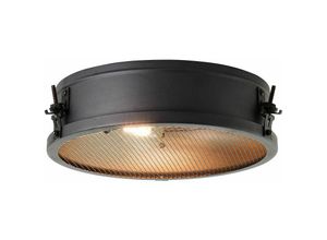 4004353382673 - Lampe Zois Deckenleuchte 34cm schwarz korund Metall 2x A60 E27 28WNormallampen (nicht enthalten) - schwarz - Brilliant