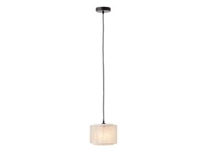 4004353394706 - Lampe Odar Pendelleuchte 22cm schwarz beige 1x A60 E27 42W Kabel kürzbar   in der Höhe einstellbar - braun - Brilliant