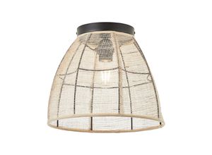 4004353394744 - Lampe Tanah Deckenleuchte 32cm schwarz natur 1x A60 E27 42W Für LED-Leuchtmittel geeignet - braun - Brilliant 4004353394744 - Lampe Tanah Deckenleuchte 32cm schwarz natur 1x A60 E27 42W Für LED-Leuchtmittel geeignet - braun - Brilliant