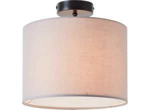4004353395529 - Lampe Aike Deckenleuchte 28cm grau Glas Metall grau 1x A60 E27 52 w - grau - Brilliant