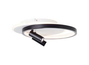 4004353409684 - Eunomia led Deckenleuchte 35x30cm 2flg schwarz weiß Metall Kunststoff 1x led integriert 30 w  (Lichtstrom 2900lm Lichtfarbe 3000K) - Brilliant