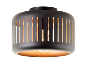 4004353411496 - Lampe Tyas Deckenleuchte 27cm schwarz gold Aluminium Metall schwarz 1x A60 E27 60 w - schwarz - Brilliant