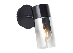 4004353413353 - Lampe Alia Strahler 1-flammig schwarz rauchglas schwarz 1x A60 E27 40 w - schwarz - Brilliant