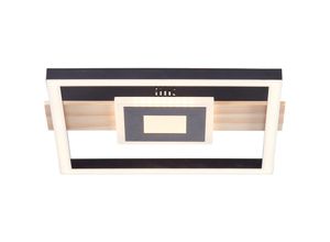 4004353420030 - Bre-light - Baldo led Deckenleuchte 30x28cm schwarz holz