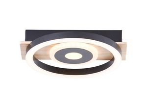 4004353420054 - Bre-light - Maureen led Deckenleuchte 22x20cm schwarz holz