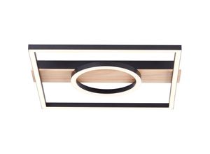 4004353420115 - BRE-Light Maureen LED Deckenleuchte 42x40cm schwarz holz Metall Holz Kunststoff 24 W LED integriert (2700lm 3000K)