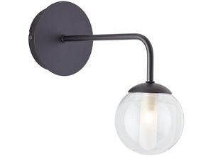 4004353421631 - Lampe Gitse Wandleuchte schwarz transparent Metall schwarz 1x QT14 G9 20 w - schwarz - Brilliant