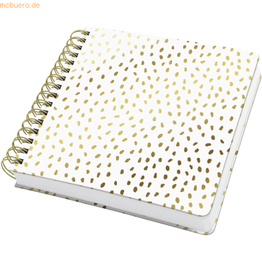 4004360769511 - 2 x Spiral-Notizbuch Jolie blanko 234x215x33mm Golden Rain 240 S