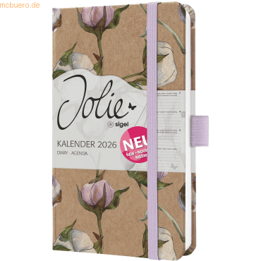 4004360770166 - 2 x Wochenkalender Jolie ca A6 Hardcover Cotton Fields 2026