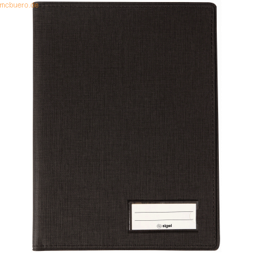 4004360771453 - SIGEL Einband für Formularbücher Lederimitat DIN A5 anthrazit