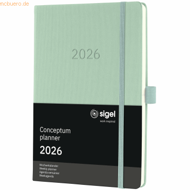 4004360772818 - Wochenkalender Conceptum ca A5 Hardcover mint green 2026