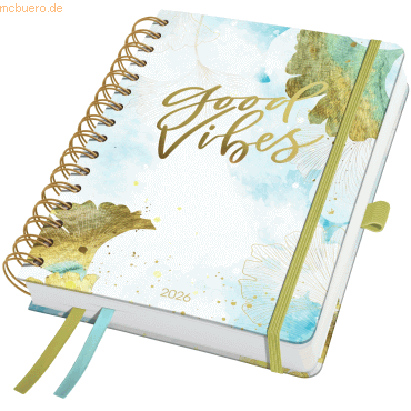 4004360773891 - 2 x Spiral-Kalender Jolie ca A5 Good Vibes 2026